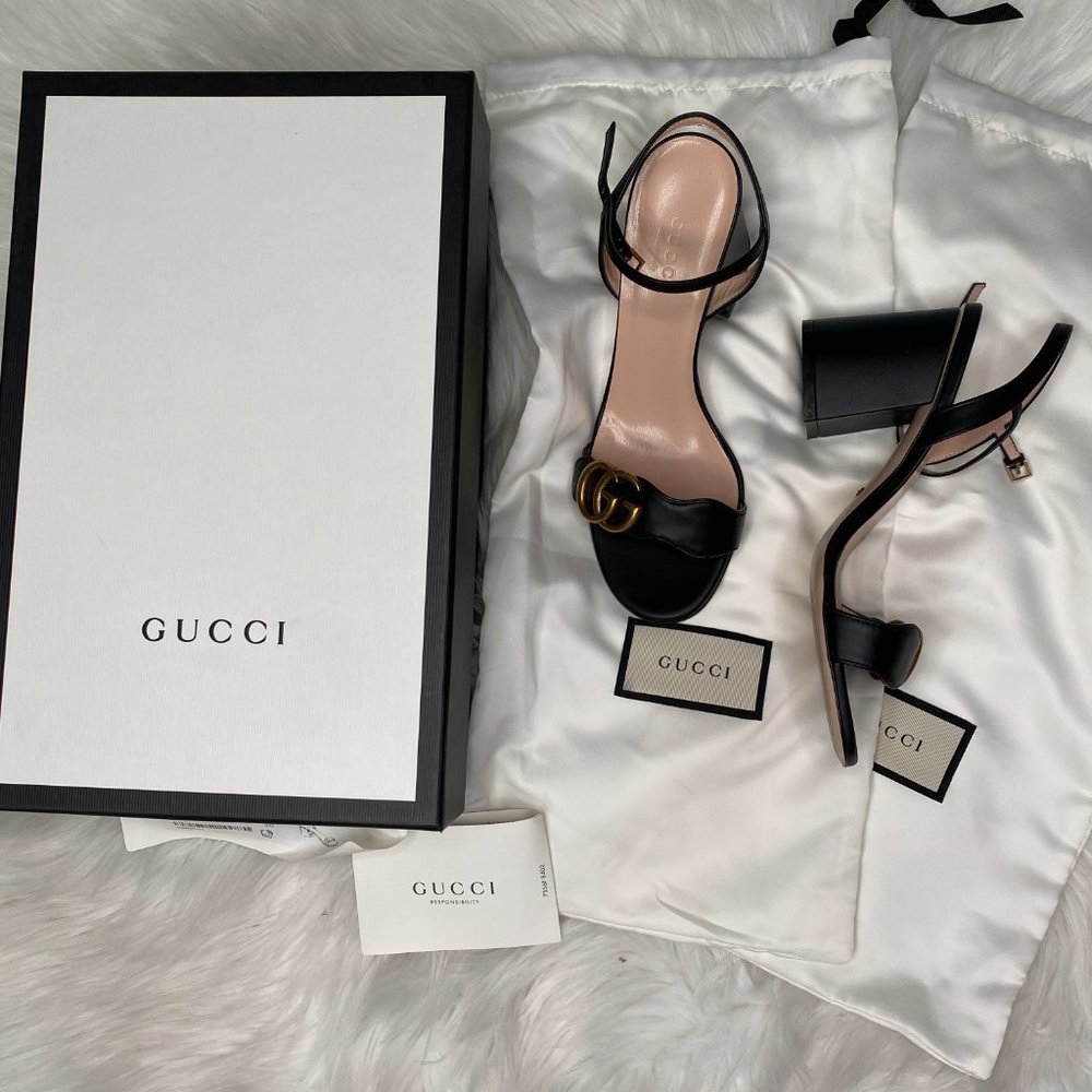 Gucci Marmont Mid-Heel Sandals size 36 - Picture 2 of 9